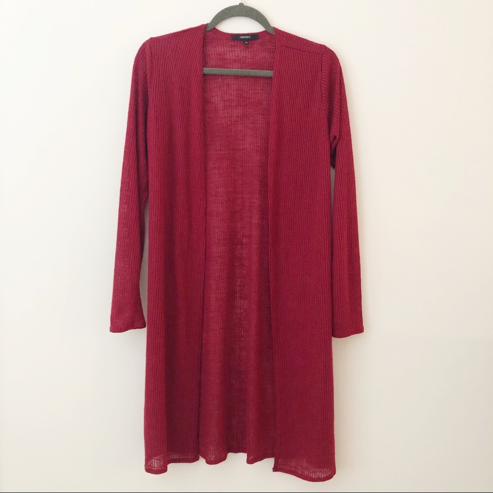 Forever 21 Long Sleeve Duster Cardigan Size M